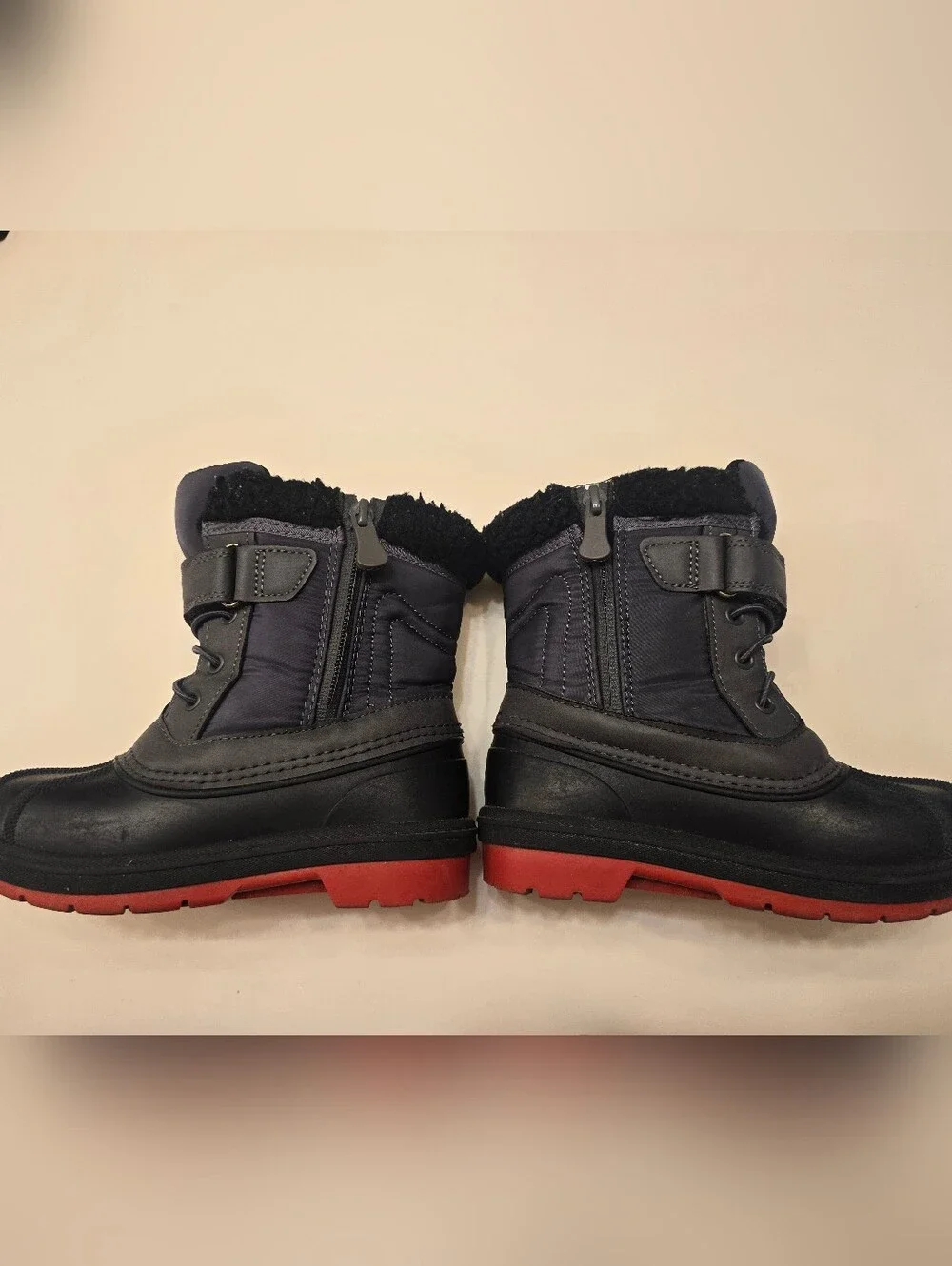 Cat&Jack Black Kids Winter Snow Boots